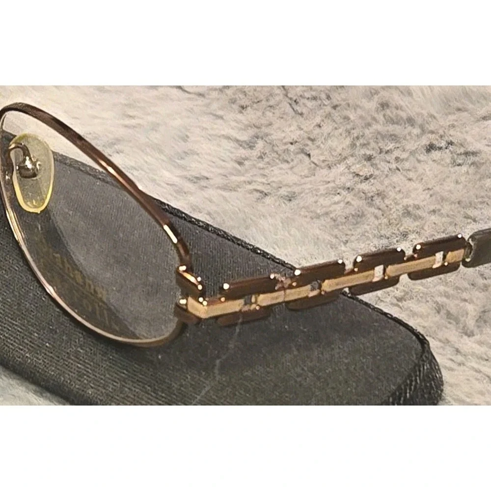 VTG DIAHANN CARROLL DC030 BRZ Bronze Oval Eyeglasses Frames 53-19-140mm
